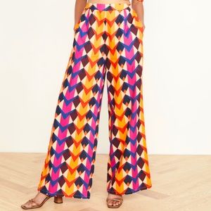 Farm Rio linen printed high waisted pants, NWT, sm